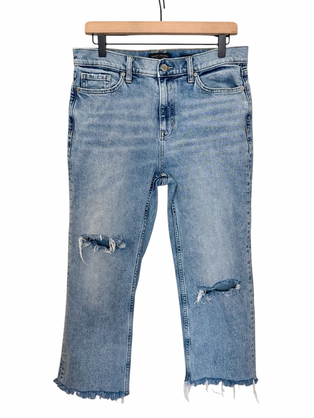 Banana Republic Premium Denim Straight Leg Crop - Size 30